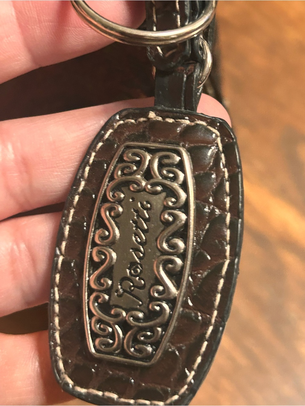 Rosetti Brown Croc-Trim Paisley Shoulder Bag #cowgirl - Picture 2 of 14